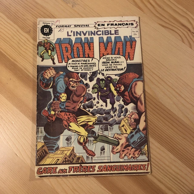 L'invincible Iron Man#10 Editions Heritage FRENCH/CANADIAN 1st Appearance Thanos