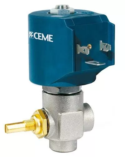 Magnetventil Ceme 9922 für Dampf 1/4"  2,8 mm mit Mengenregulierung  Bügeleisen