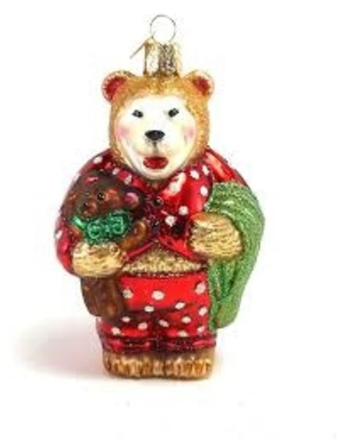 Old World Christmas Ornament-Sleepy Bear  NEW #12409  **RETIRED