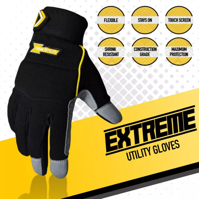 Heavy Duty Safety Work Hand Protection Gloves For Mechanics,Bulider,Gardener,DIY 2