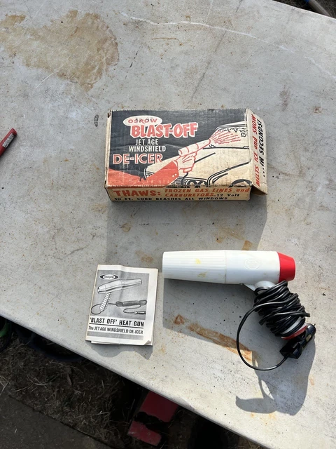 VINTAGE ACCESSORY DEFROST DE-ICER HEAT GUN 1950’s 1960’s CHEVY FORD PLYMOUTH OG VINTAGE ACCESSORY DEFROST DE-ICER HEAT GUN 1950’s 1960’s CHEVY FORD PLYMOUTH OG