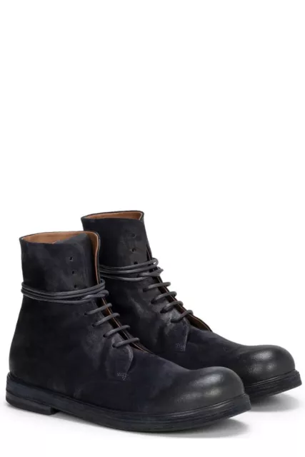 Marsell Zucca Zeppa Lace Up Ankle Boot Black. Size 10 IT 40 $1395