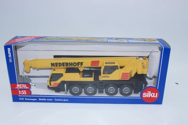 Camion-grue Jaune SIKU 1/55 - Modèle 2110, Neuf En Boîte, Pour Enfants 3 Ans Et Plus