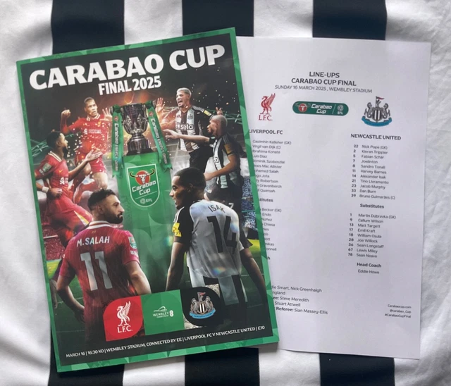Manchester United Vs Newcastle United Carabao Cup Final Programme 2023 – Brand New Sealed