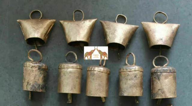 Tin Metal Bells Decorative Home Decor Bronze Vintage Collectibles Bell 20 Pcs