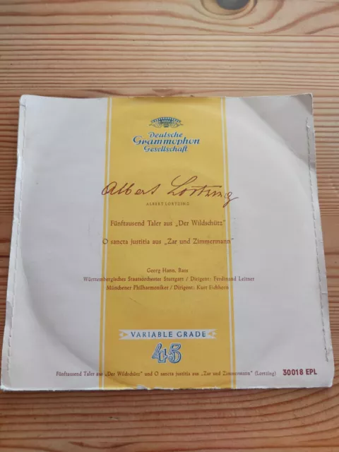 ¥ Single 7" Albert Lortzing Der Wildschütz Zar und Zimmermann (1 LP)