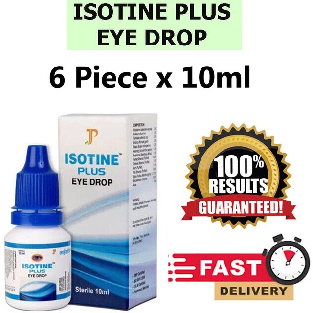 BEST EYE DROPS ISOTINE PLUS CURE CATARACT EXP.2025 BUY 1/2/3 x