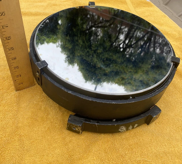 Vintage PANCRO Reflecting Telescope Mirror 12in,  20lbs of glass with mounts