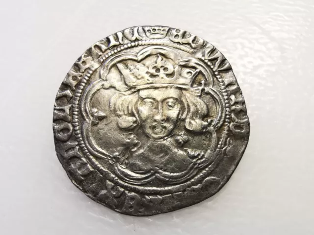 Edward IV, Silver Groat, 1st reign, MM Crown (1468-69AD), London, GVF, BA2916