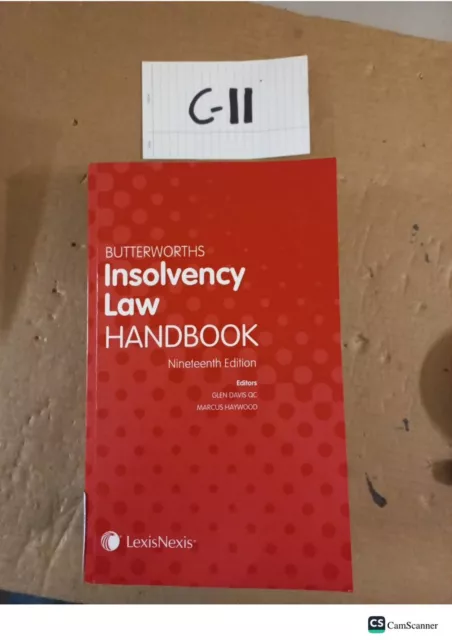 Butterworths Insolvency Law Handbook 19th Ed By Davis And Haywood