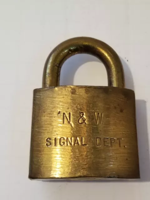 N&W Norfolk  and Western Railroad Brass  Obsolete