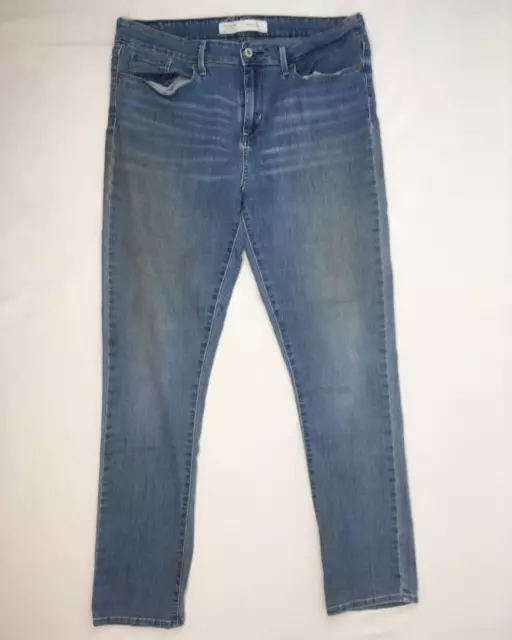 Levi Signature Mid Rise Slim Jeans Women's 16L Long W33 L32 Blue Denim Pant