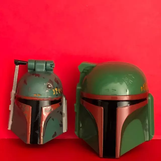 Star Wars Micro Machines Boba Fett Mini Heads and helmet set