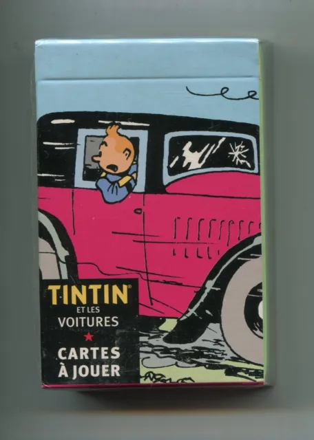 Jeu de 54 cartes "Tintin et les voitures" Hergé 2004 - Neuf sous blister