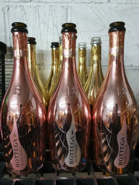 Bottega Bottles Gold or Pink x10. Empty. JOB LOT. UPCYCLING . CRAFTS. ART. DECOR Bottega Bottles Gold or Pink x10. Empty. JOB LOT. UPCYCLING . CRAFTS. ART. DECOR