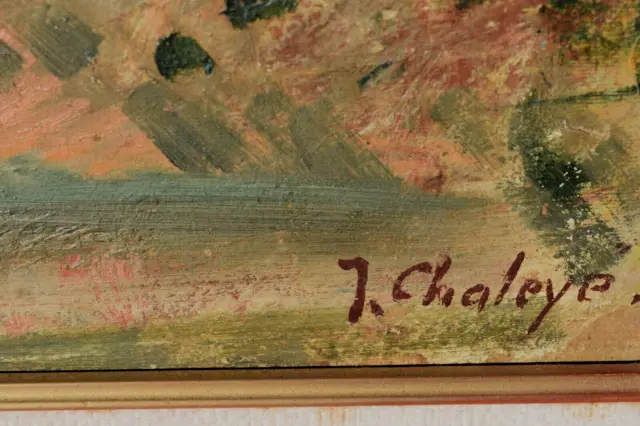 Tableau huile sur toile Nature morte aux fleurs Signé Jean CHALEYÉ (1878-1960) 2
