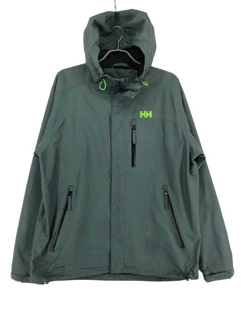 Helly Hansen Uomo Cappuccio Pioggia Cappotto Giacca Taglia XL