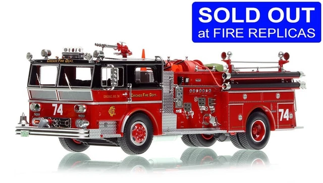 Fire Replicas 1973 Chicago FD Ward LaFrance P80 Engine 74 1/50 164-74 Sold Out