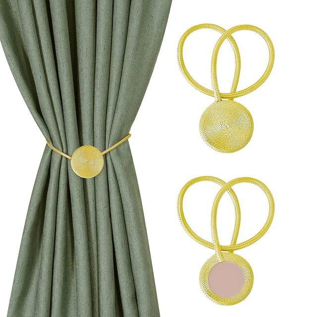 Beautiful Curtain Holdbacks Tiebacks Gold for home decor set of 2 Pcs