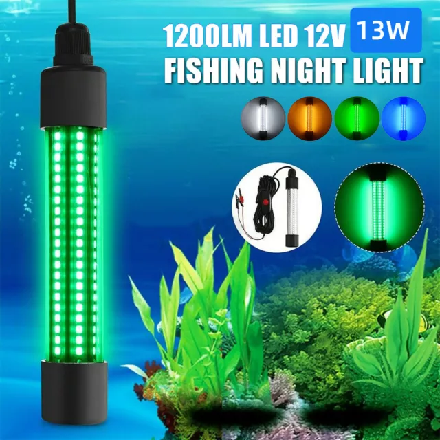 1200LM 12V LED Underwater Fishing Light Stick Squid Prawn Fish Lure Attract Lamp 3