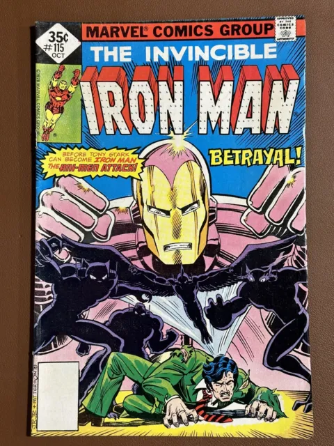 Marvel Comics - The Invincible Iron Man #115 Oct 1978 - Betrayal! - G/VG