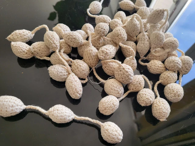 Gros Lote De Pompones Colgante Hecho a Mano Gancho Colgador Ver Foto B1