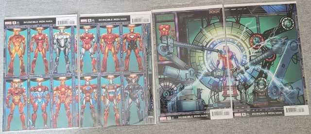 Marvel Comics INVINCIBLE IRON MAN  5 6 7 8  Layton connecting  variants