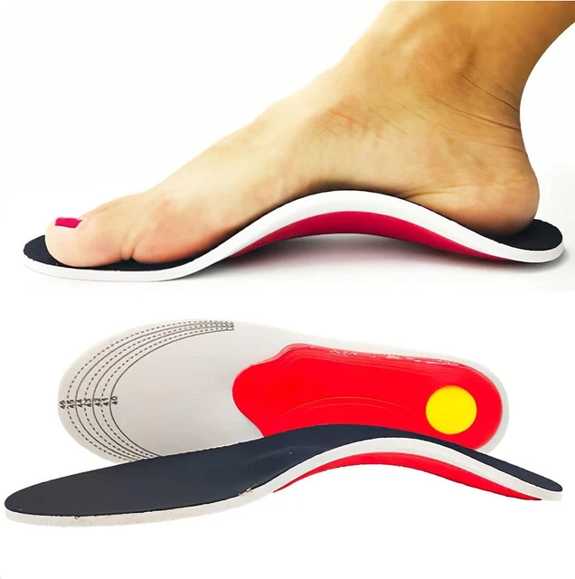 Orthotic Insoles for Arch Support Plantar Fasciitis Flat Feet Back & Heel Pain