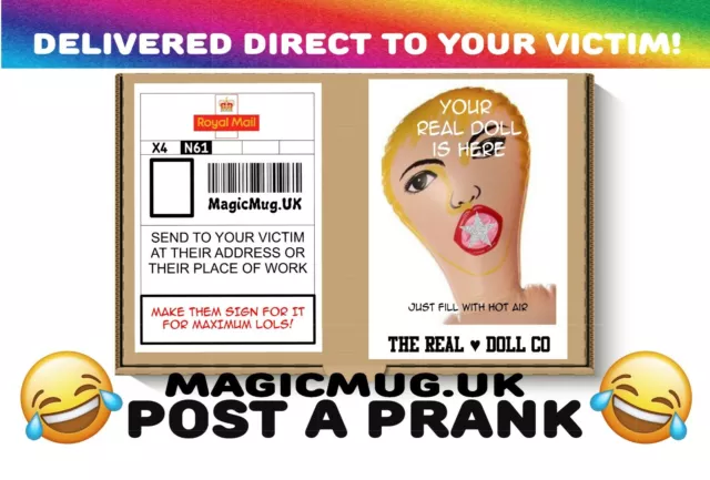 Blow Up Doll Prank XXX - Postal Gag Gift - Novelty - Funny - Joke - Adult Humor