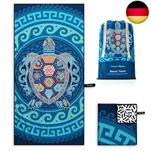 OCOOPA Mikrofaser Strandtuch Ultraleicht, Schnell Trocknendes Sandfest