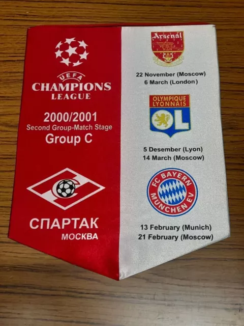 Uefa champions league group C 2000/2001 pennant arsenal 