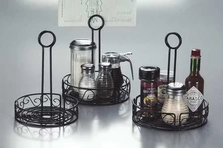 American Metalcraft Wbcc8 Condiment Rack,Black,7 3/4 X 9 In.