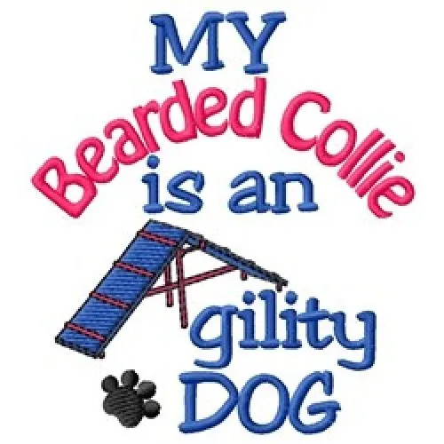 My Bearded Collie is An Agility Dog Long-Sleeved T-Shirt DC1732L Size S - XXL