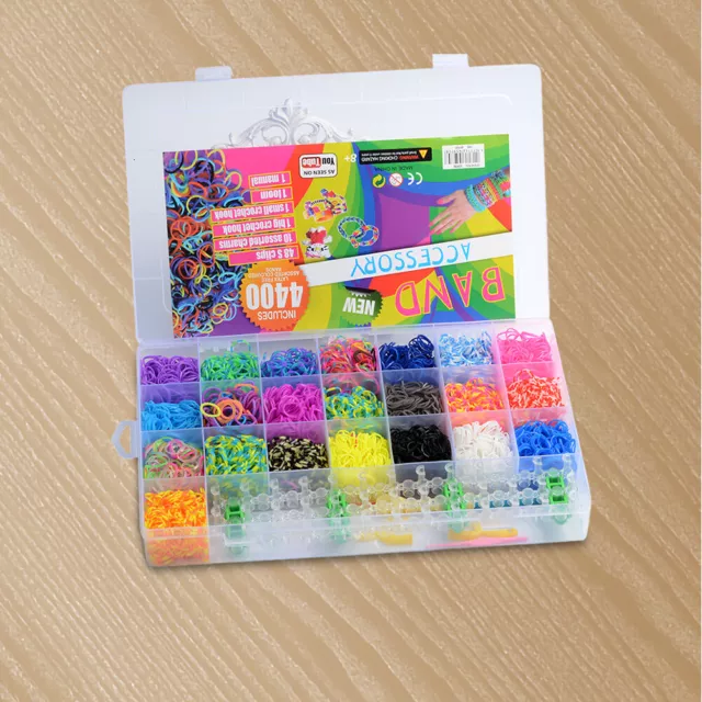 1 Box Of Random Style/Color Rubber Band Bracelet Kit, Rubber Bands Refill  Loom Set, Rubber Bands for Bracelets Making Kit, Loom Bands Kit for Weaving  DIY Crafting Gift