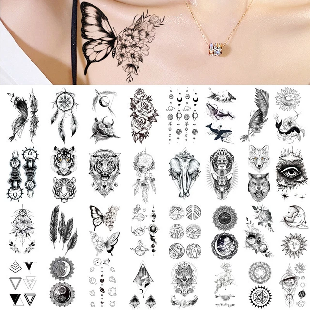 Tatuaggi Temporanei Viola Demonio: 4 Pezzi Per Cosplay, Halloween E Serate A Tema