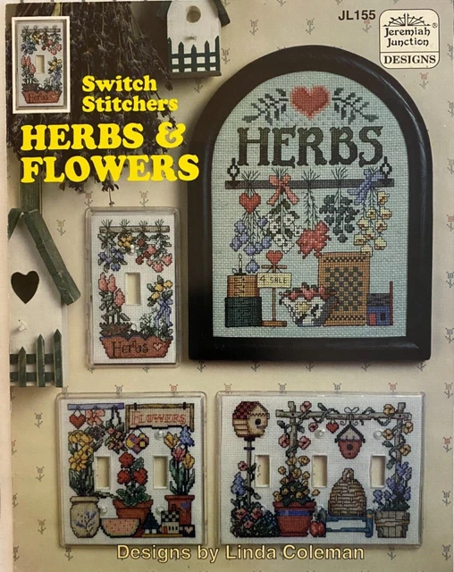 Switch Stitchers Herbs & Flowers Jeremiah Junction Cross Stitch Pattern JL155