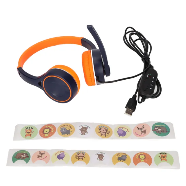Kids Headphone Professional USB Computer Over Ear Headset for Travel Outdoor