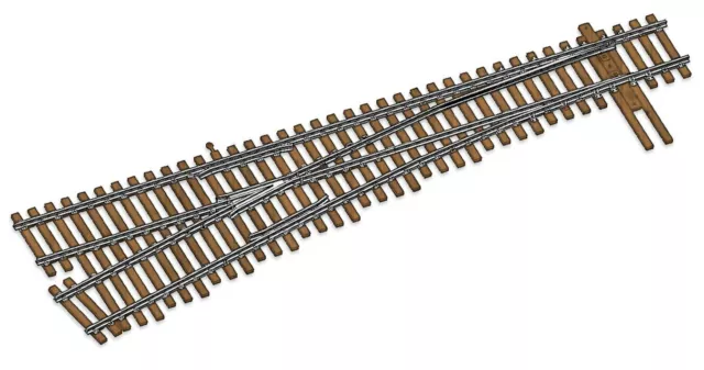 Walthers 948-10017 Code 100 Track DCC-Friendly #6 Turnout - Left Hand HO Scale