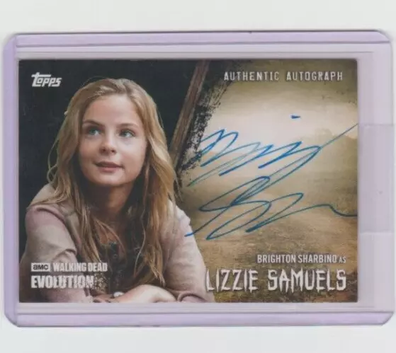 Walking Dead Evolution Brighton Sharbino/Lizzie Autograph Card  #1/50!!