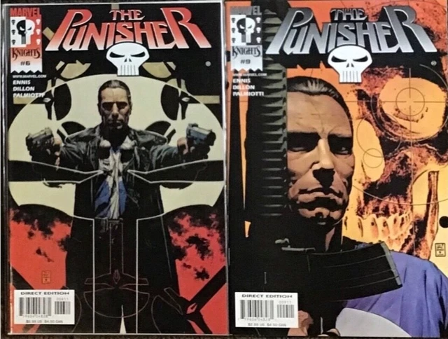 Punisher 2000 #6,9 2Book Lot Nm Marvel Knights Ennis Dillon  Marvel