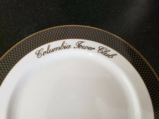 Rare Exclusive Columbia Tower Club Seattle Washington Restaurant Ware Plate