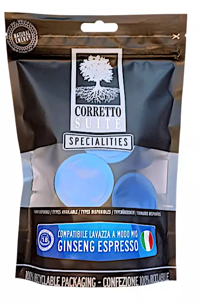 108 capsule compatibili Lavazza A Modo Mio 🇮🇹 Caffè Espresso al Ginseng