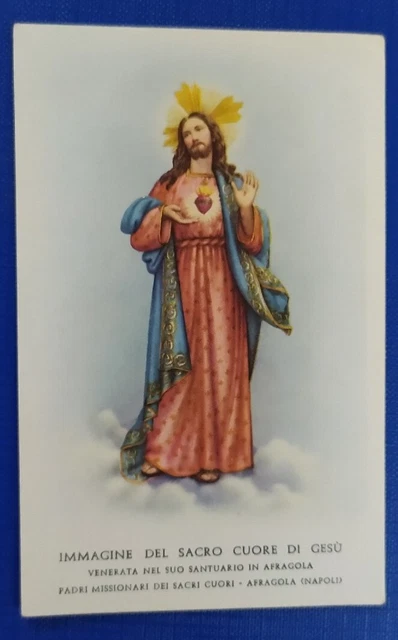 AFRAGOLA (NA) ANTICO Santino Sacro Cuore di Gesù ED. PADRI MISSIONARI