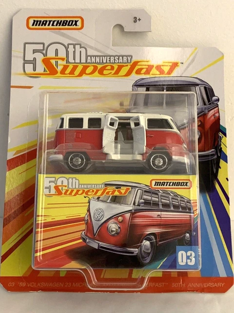 MATCHBOX SUPERFAST 50TH Anniversary 59 Volkswagen 23 Microbus EUR