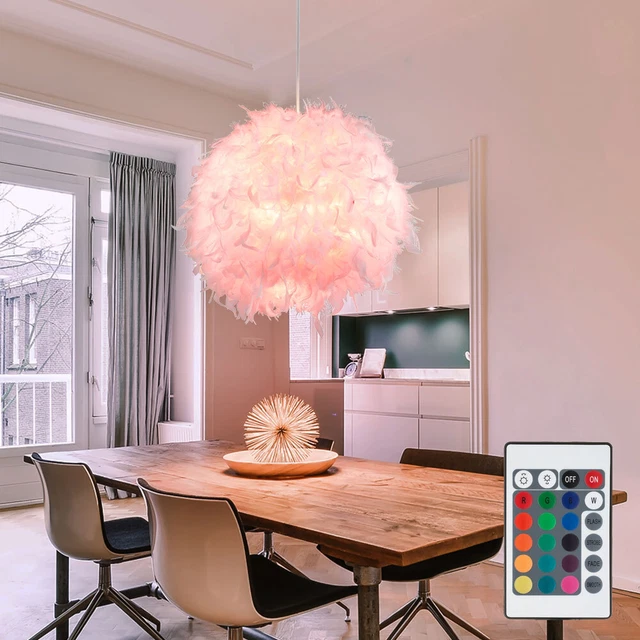 LUSTRE PLAFONNIER LUMINAIRE de Salon LED RGB Changeur de Couleur