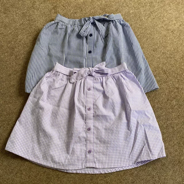 Girls Tu Gingham Summer School Skirts Age 7-8 Years