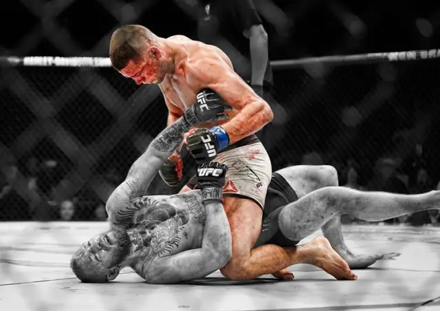 Nate Diaz V Conor McGregor UFC 196 Art Print Photo Poster A3 A4