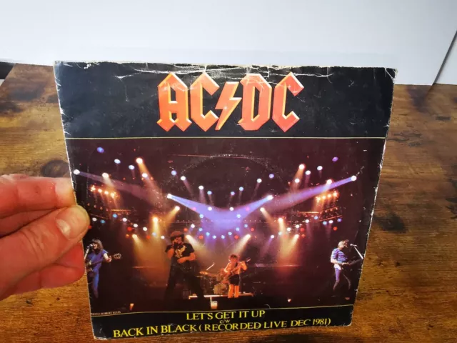 AC/DC Let's Get It Up 7" Vinyl Single 1981