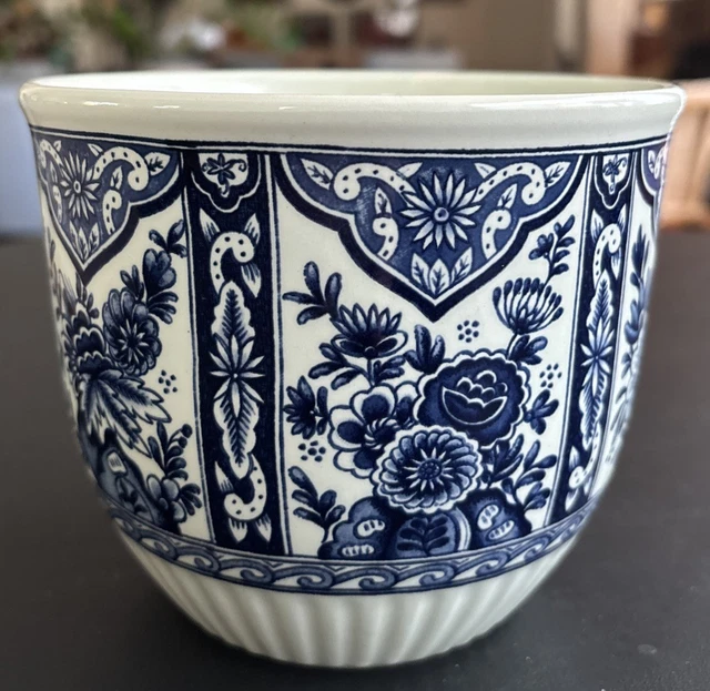 Cache-pot Jardinière En Faïence Royal Sphinx Holland By Boch - Style Delfts, Modèle M21