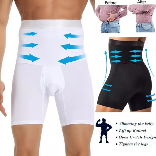 Herren Semaless Schlank Bauchweg Hosen Mieder Unterhose Korsett Kurz Body Shaper